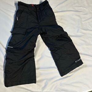 COLUMBIA Kid's Ski Snow Pants Black Omni-heat Size XXS
